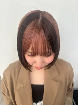 カラー ブリーチなしカラー/ パーマ/おとは🦖♡のヘアスタイル