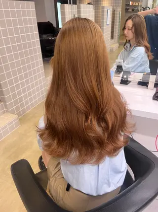 ロング カラー ヘアアレンジ 巻きラク♡レイヤー 🦢こころのヘアスタイル