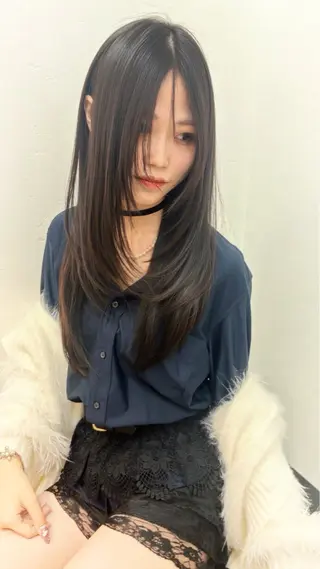 ロング 韓国ヘア/透明感 カラー/KANAのヘアスタイル