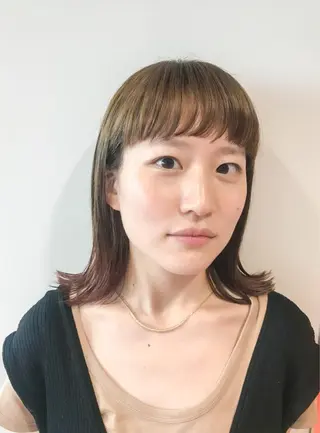 ミディアム カラー 【似合わせカット】 松尾一気のヘアスタイル