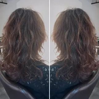セミロング パーマ Le rond吹田店のヘアスタイル