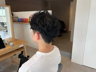 パーマ メンズ Ore🫧タナカマヤ /柔らかい質感カラーのヘアスタイル