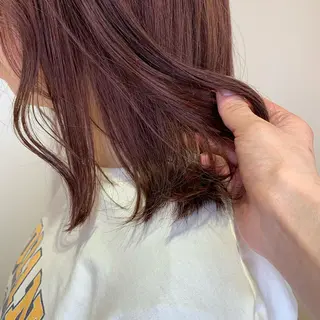 ミディアム カラー 透明感艶カラー/ 岡田澪香のヘアスタイル
