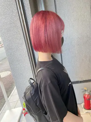 ショート カラー ヘアアレンジ 🩶【推しハイトーン 】yuzu🩶のヘアスタイル