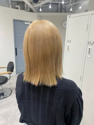 ミディアム カラー ヘアアレンジ ボブ /ニュアンス/ satomi🧸💖のヘアスタイル