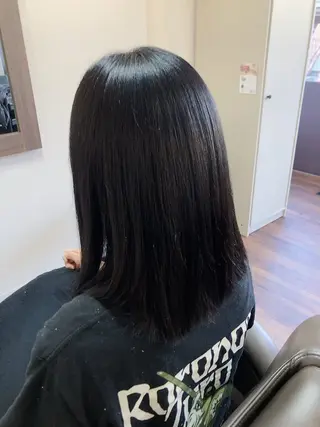ミディアム 池岡 洋子のヘアスタイル