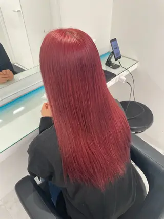 セミロング カラー トレンド暖色ヘア🍒 miu🍒のヘアスタイル