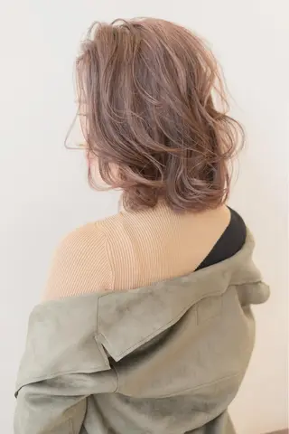 ミディアム カラー パーマ ヘアアレンジ ネイル マツエク・マツパ 圧倒的なクォリティ✨ waku 岡崎店のヘアスタイル