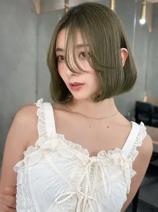 ショート カラー 透明感カラー🩵 髪質改善🫧けいやのヘアスタイル
