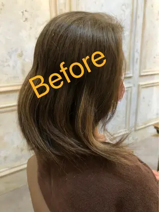 セミロング 鷺沼駅徒歩1分 キシタクのヘアスタイル