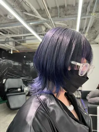 ミディアム ハイトーン&髪質改善 &韓国エクステ🤎のヘアスタイル