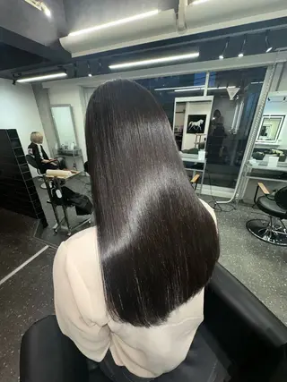 ロング カラー パーマ 髪質改善⭐️縮毛矯正 中野⭐️Rinaのヘアスタイル