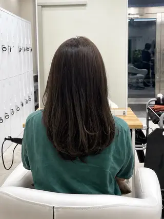 セミロング カラー 透明感カラー⭐️ Takumaのヘアスタイル
