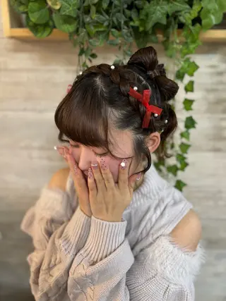 ヘアアレンジ 早朝✨ヘアセット 着付け/清水玲歌のヘアスタイル