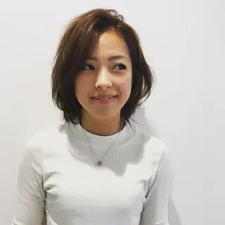 ミディアム 40代ママの 若見え専門美容師のヘアスタイル