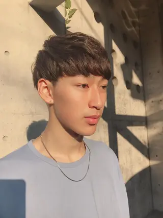 ショート カラー メンズ 及川 光のヘアスタイル