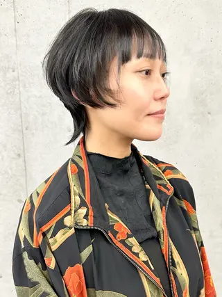 ショート ボブ/ゆるふわ ボブパーマ/とういのヘアスタイル