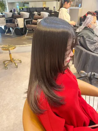 ロング うしだ かおるのヘアスタイル