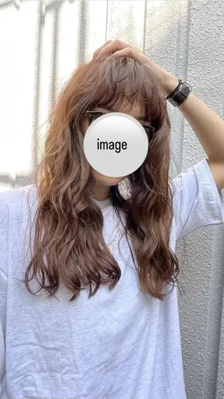 セミロング パーマ特化 /ヒナのヘアスタイル