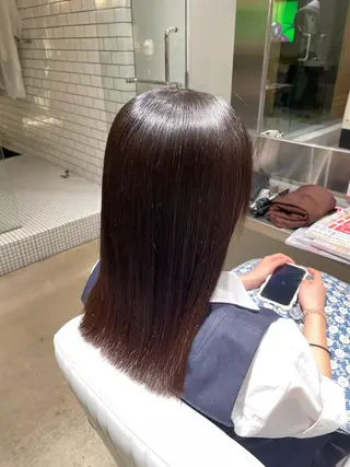セミロング 樋口 花穂のヘアスタイル