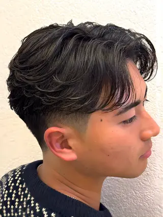 ミディアム パーマ 菅原 大空のヘアスタイル