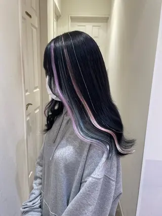 カラー エクステ🎀 暖色カラー🎀amiのヘアスタイル