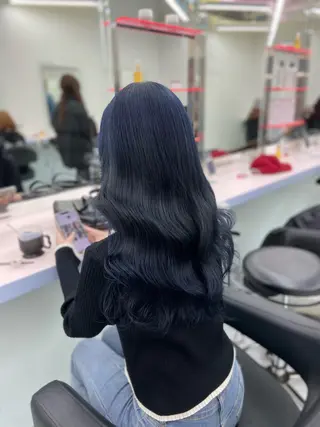 ロング カラー ヘアアレンジ レイヤー×透明感カラ ーHAYATOのヘアスタイル