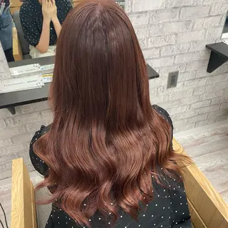 ミディアム カラー パーマ ヘアアレンジ メンズ キッズ ネイル マツエク・マツパ アイブロウ 似合わせカラー♡髪質 改善🎀サトカ🍒のヘアスタイル