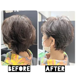 ショート カラー パーマ ヘアアレンジ 心斎橋難波本店 店長 THE ECT 中尾のヘアスタイル