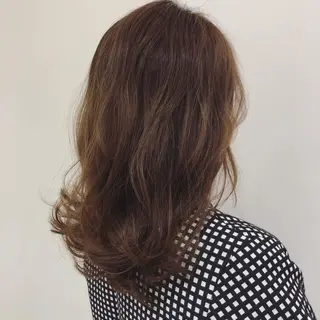 セミロング 【髪質改善】 梅田　聡のヘアスタイル