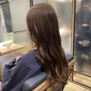 ロング カラー ついざき はるかのヘアスタイル
