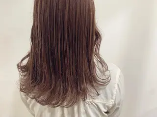 セミロング カラー ヘアアレンジ たかいわ みきのヘアスタイル