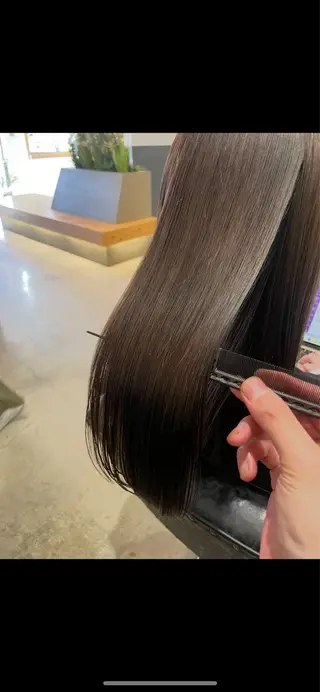 ロング パーマ Lolonois 三国所属・松木 一華のヘアスタイル