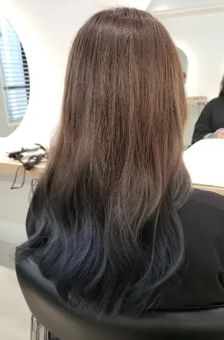 セミロング 透明感カラー×髪質改 善✨️町田築✨️のヘアスタイル