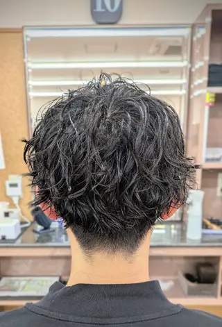 パーマ ショート 理容プラージュ燕三条 福井のヘアスタイル