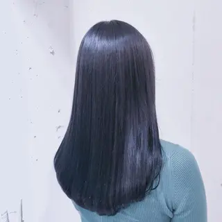 セミロング カラー パーマ ヘアアレンジ 【ツヤ髪美容師】 ツダケイスケのヘアスタイル