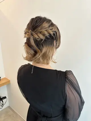 ショート ヘアアレンジ レイヤー/ナチュラル 💐nao.のヘアスタイル