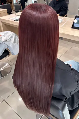 ロング カラー 【🎀推しカラー × 艶髪】小池 雪奈のヘアスタイル