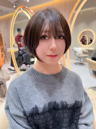ショート カラー 縮毛矯正✨🫧 レイヤー川村利幸のヘアスタイル