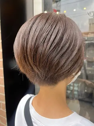 ショート カラー メンズ 久木原 ゆりのヘアスタイル