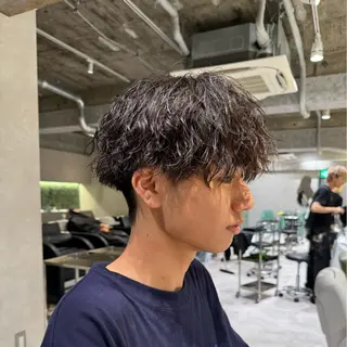 メンズ メンズパーマ特化 ふうきのヘアスタイル