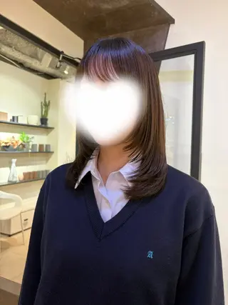 ミディアム にかいどうさよ /札幌美容師のヘアスタイル