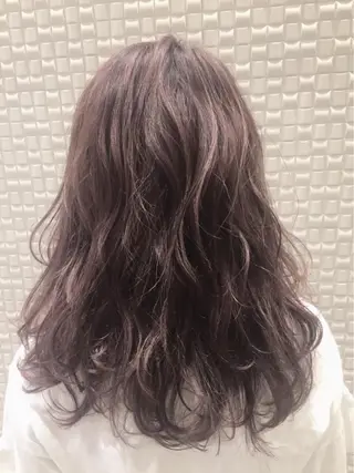 セミロング カラー パーマ ヘアアレンジ ✨ハイクオリティ✨ 山本香也のヘアスタイル