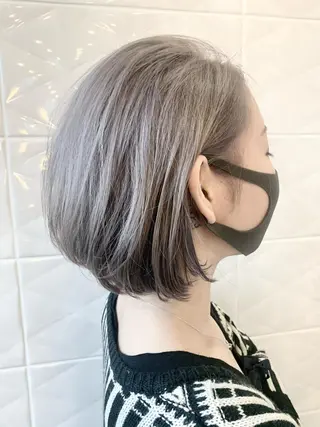 ショート カラー LucksiMie ginza 明松のヘアスタイル