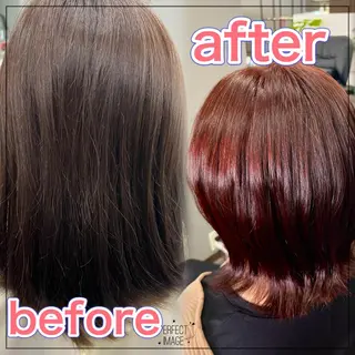 ミディアム カラー 池田 成秀のヘアスタイル