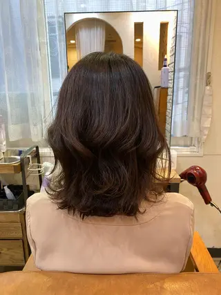 ミディアム カラー 心斎橋美容室 ARCHEあやかのヘアスタイル