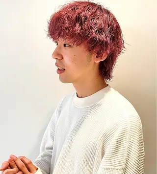 カラー パーマ メンズ RAIMA ケアハイトーンのヘアスタイル