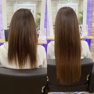 ミディアム カラー ヘアアレンジ アイブロウ LAVENDIA 初音のヘアスタイル