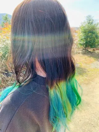 ロング カラー 大前 吏央のヘアスタイル