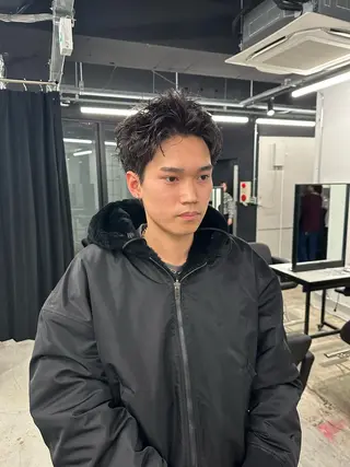 パーマ メンズ 【pia】 江田岳斗のヘアスタイル